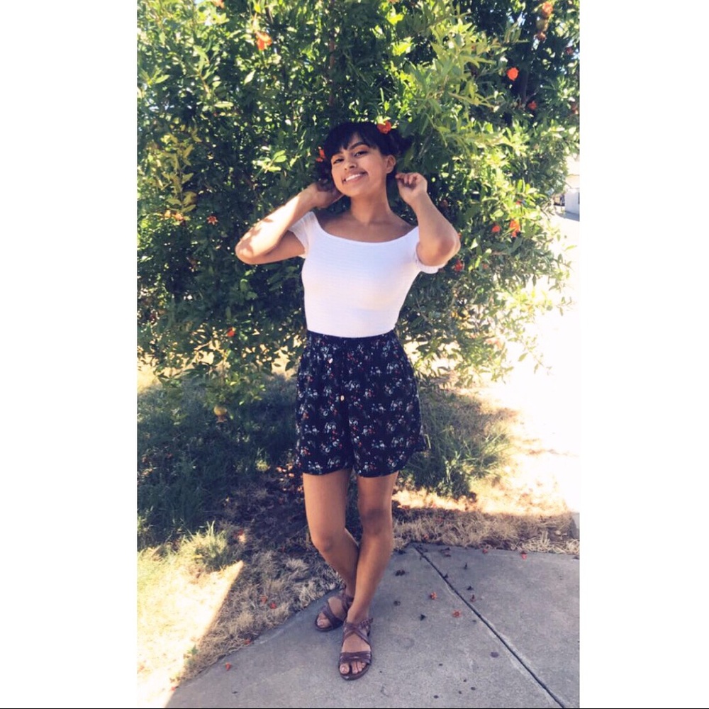 Floral shorts bought from Mexico